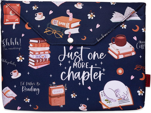 Book sleeve with - sleeve, zipper