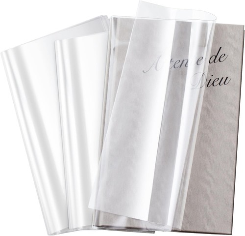 100 pack adjustable clear book - pack,