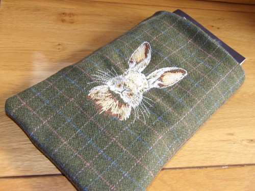 Handmade wild hare - wild, embroidered