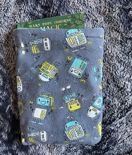 Handmade grey robot print - grey,