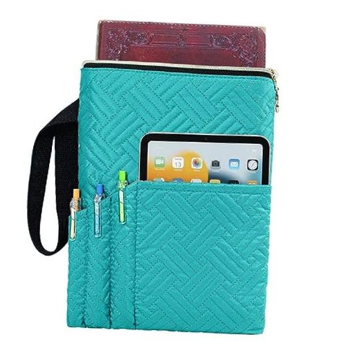 Book sleeve with zipper - with,