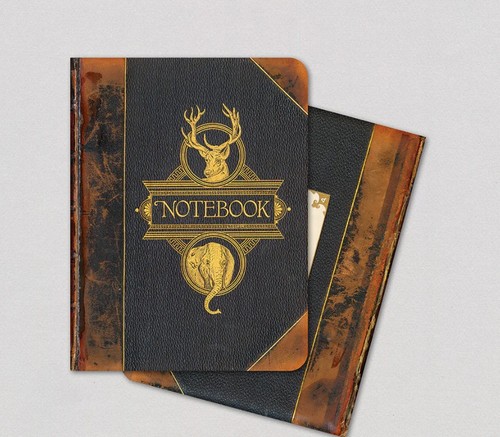 Vintage book cover notebooks - book,