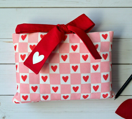 Handmade book sleeve with bow - sleeve,