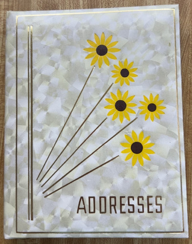 Vtg address book nos padded - address,