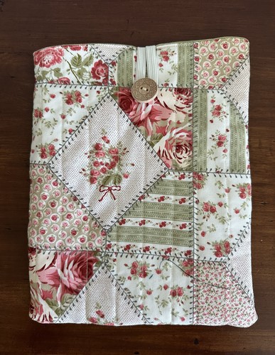 Floral calico print ipad book - calico,