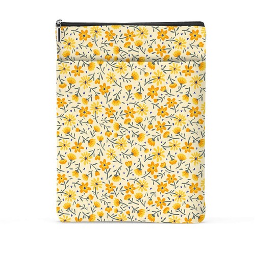Yellow wildflowers pattern - wildflowers,