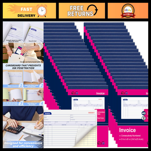 Pack carbonless invoice - 40,