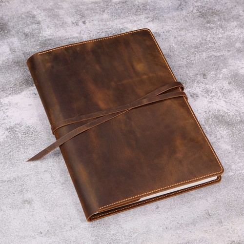 Full grain leather sketchbook - full,