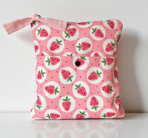 Strawberry book sleeve with - book,